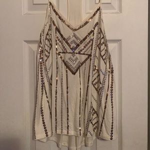 Sequin tank top